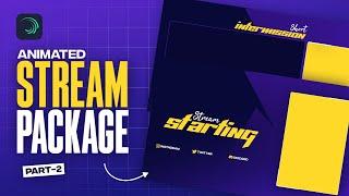 Clean Animated Stream Pack In Alight Motion I Part-2