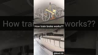 How train Brake Works ? #mechanism #solidworks #3ddesign #cad #shorts