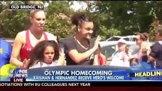 Laurie Hernandez -  Welcome home celebration in NJ (08/27/16)