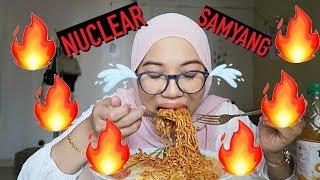 NUCLEAR FIRE Noodle CHALLENGE | Samyang 2x Spicy Chicken Ramen PART 1