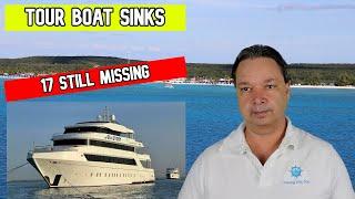 TOUR BOAT SINKS, 17 STILL MISSING, CRUISE NEWS