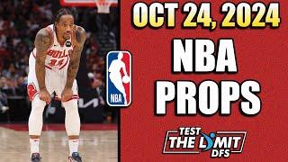 TOP 5 BEST NBA PLAYER PROP PICKS FOR PRIZEPICKS | THURSDAY 10/24/2024