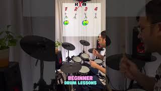จังหวะง่ายๆ สำหรับเริ่มฝึกตีกลองได้ ตีกลองได้ง่ายๆEP1 #ตีกลองได้ง่ายๆ #beginnerdrumlessons