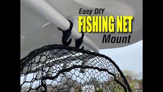 DIY Fishing Net Mount: Easy Hook for Center Console Hardtop Hand Rail