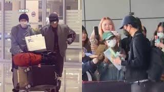 Sudden Airport Appearance !! BTS Jimin makes BigHit panic and greets fans without permission ??