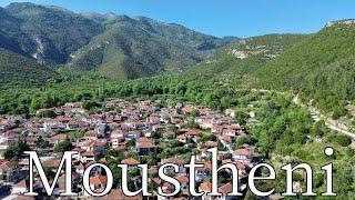 Moustheni, Kavala, Greece - by drone [4K]. #pangaion