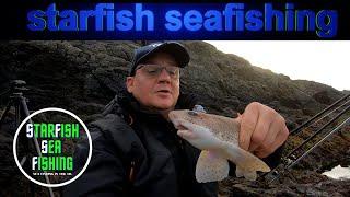 sea fishing a rock mark in north wales.