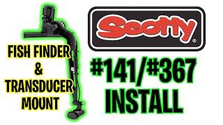 Best Kayak Transducer Arm - Scotty #141 Installation - #367 Fish Finder  - Garmin 93SV GT54 GT56