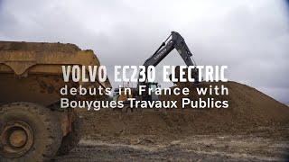 Volvo EC230 Electric debuts in France with Bouygues Travaux Publics.