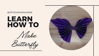 How To Make A Butterfly With Card Sheet #crafts #craft #craftideas