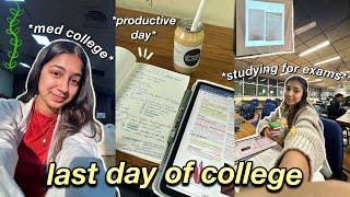 productive day in my life- last day of MBBS, studying, preparing for exams‍️