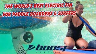 Testing the Boost Surfing Fin on a SUP in Mallorca - Wow Definitely a Game Changer for all Ages