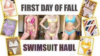 FIRST DAY OF FALL ZAFUL SWIMSUIT HAUL | bysydneyvictoria