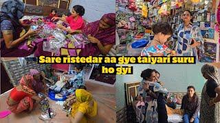 Sare ristedar aa gye taiyari suru ho gyi...|| #Snappygirls #therott #vlog #vlogger ||