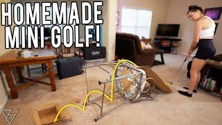 We Built A Homemade Mini Golf Course!