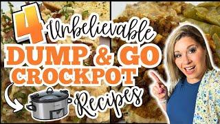 4 UNBELIEVABLE SUMMER DUMP & GO CROCKPOT RECIPES that WILL BLOW Your MIND! | SIMPLE & AMAZING MEALS