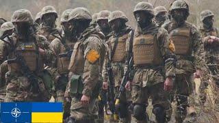 NATO Allies. Ukrainian soldiers during military exercises in Europe.