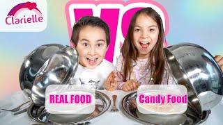 Real Food VS Candy Food | Fake Food | Clarielle