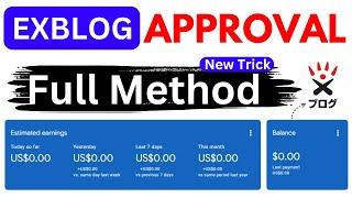 How to Get AdSense Approval On Exblog | Exblog AdSense Approval New Method 2024 | The Banned