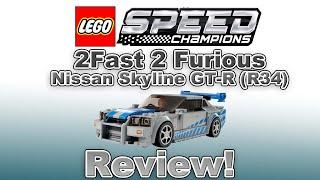 Speed Build & Review LEGO 2 Fast 2 Furious Nissan Skyline GT R R34 | 76917