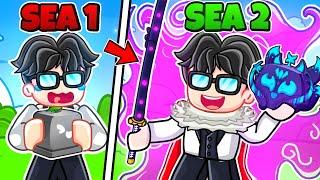 I Finally Reached SECOND SEA in Blox Fruits Roblox
