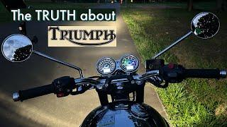 the TRUTH | Triumph Bonneville T120 | Extended Ride & Review #motovlog ​⁠@SloansMotorcycleATV