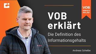 VOB erklärt: Wer definiert den Informationsgehalt in der Ausführungsplanung?