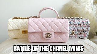 CHANEL MINI BAG COMPARISON: Mini Rectangular vs Mini 2.55 Reissue vs Mini With Top Handle