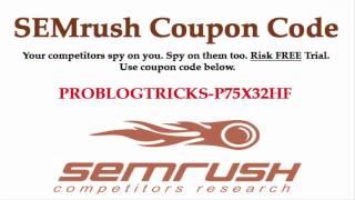 SEMrush Coupon: SEMrush Free Trial Account Promo Code