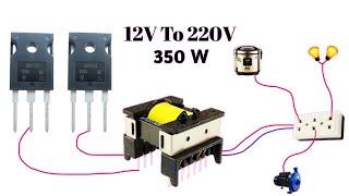 How to make a simple inverter 350W | IRFP460 | Easy project4u
