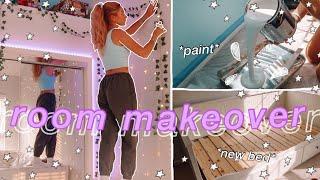 EXTREME ROOM MAKEOVER +TRANSFORMATION *aesthetic/tiktok/pinterest inspired bedroom*