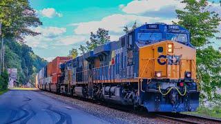 CSX River line: A long day of freight action at Highland Landing