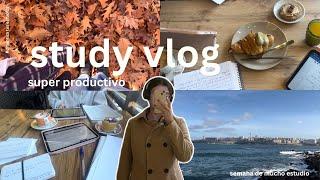 STUDY VLOG súper PRODUCTIVO: último vlog OTOÑAL: aesthetic, ESTUDIO, CAFÉ, weekly vlog