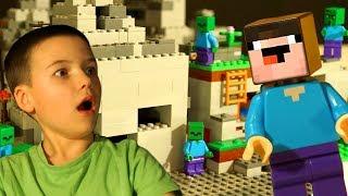 LEGO Noob vs LEGO Minecraft - Stop Motion Animation