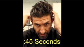 How To Style Your Hair in 45 Seconds! alpha m. #shorts