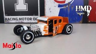 1929 Ford Model A, Harley Davidson Edition, Maisto 1:24 Diecast Car Model