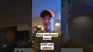 New warehouse space addition | Black Tie Barn (production, fulfillment, storage)