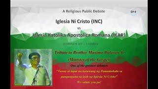 DEBATE - Iglesia Ni Cristo vs Catholic - VIDEO 4 of 5 (COMPLETE SET)