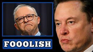 FOOLISH! Albanese in SHOCK as Elon Musk SLAMS his Social Media Ban