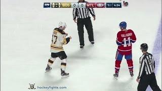 Torey Krug vs Brendan Gallagher Dec 12, 2016