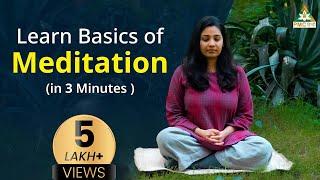 Learn Basics of Meditation in Hindi | Dhyan Kaise Kare #Meditation #BreathMeditation