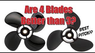 Are 4 Blades better than 3!? & Selecting the right pitch prop!