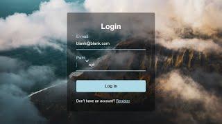 Login Form With Wave Animation Label (HTML & CSS & JavaScript)