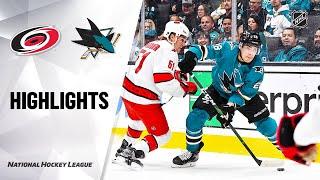 NHL Highlights | Hurricanes @ Sharks 10/16/19