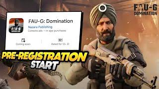 FAU-G Domination pre registration start | Faug game new update #faug #faugdomination