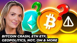 Crypto News: Bitcoin CRASH, ETH ETFs, Biden’s Veto, NOT, OM & MORE!