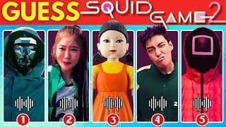 Guess Squid Game 2 Games by Their Voice & Song ~ Squid Game Season 2 Quiz | Mingle, 6 Leg Race 