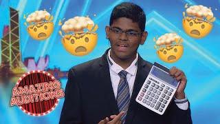 15 Year Old Teenager Is A HUMAN CALCULATOR!  | Amazing Auditions