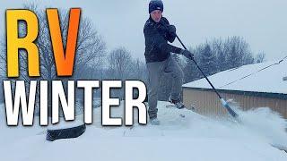 Winter RV Camping in a 3 Degree Blizzard (How To Stay Warm)