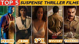 Top 5 Best South Suspense Thriller movies in hindi dubze 2024 || WORTH WATCH